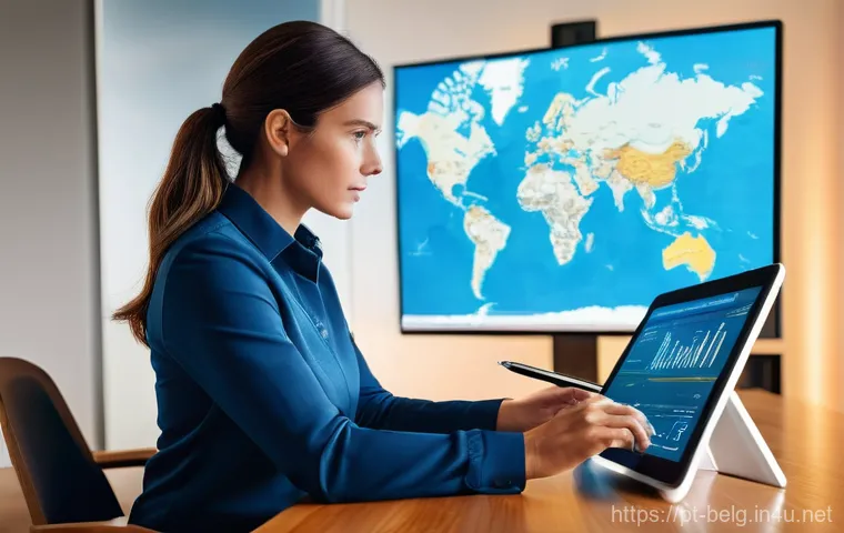 벨기에 무역 관세 - **Prompt 1: The Dawn of Digital Customs in Belgium**
    A wide-angle shot of a bright, modern, and ...